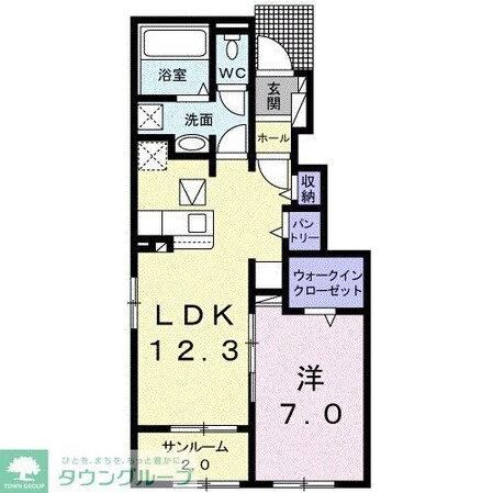 サニー桜ケ丘の物件間取画像